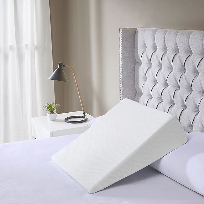 slide 2 of 10, Sleep Philosophy Flexapedic Foam Wedge Pillow - White, 1 ct