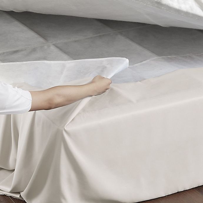 slide 6 of 12, Madison Park Simple Fit Wrap-Around Adjustable Bed Skirt - Ivory, 1 ct