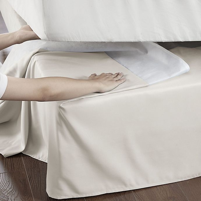 slide 7 of 12, Madison Park Simple Fit Wrap-Around Adjustable Bed Skirt - Ivory, 1 ct