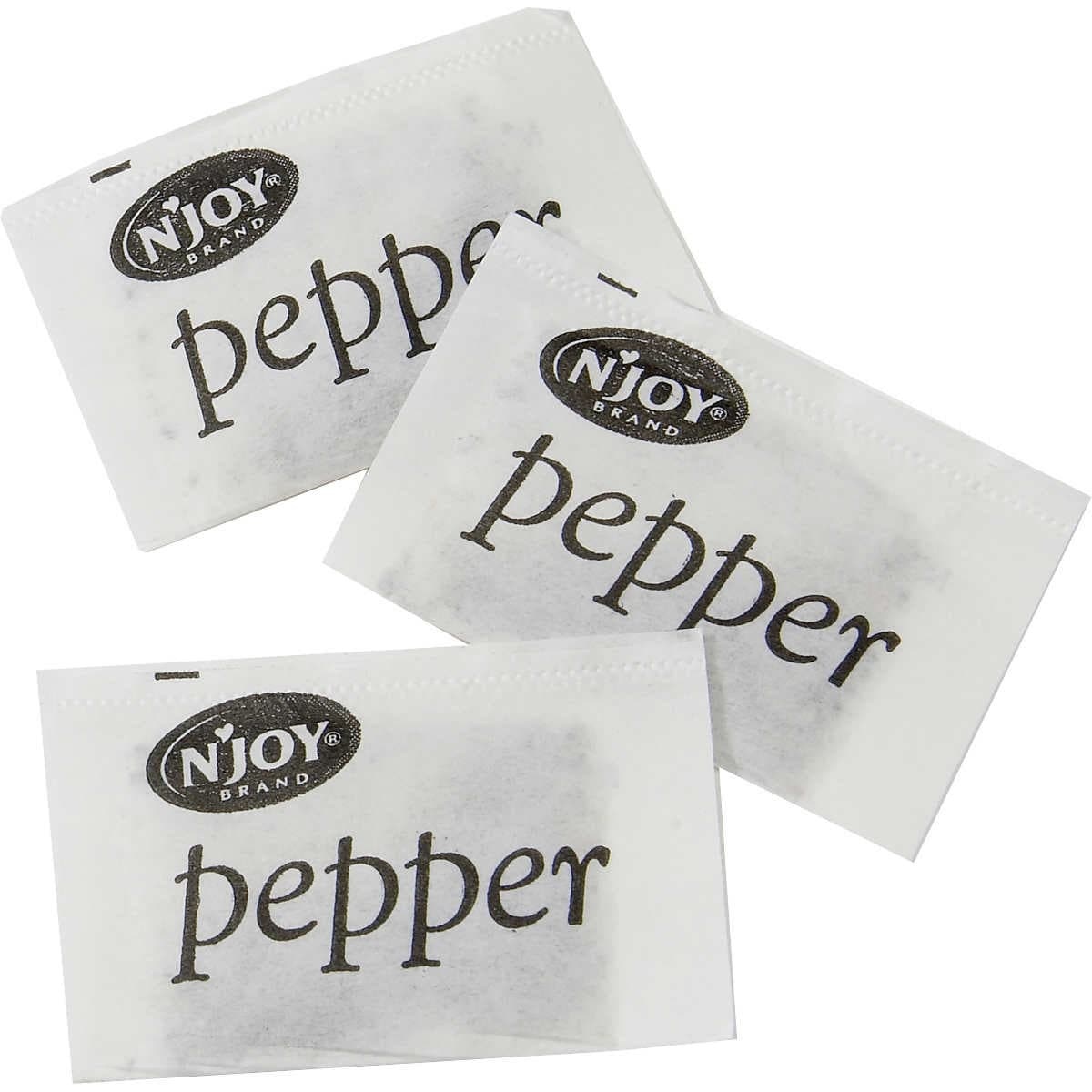 slide 1 of 1, N'Joy Pepper Packets, 3000 ct