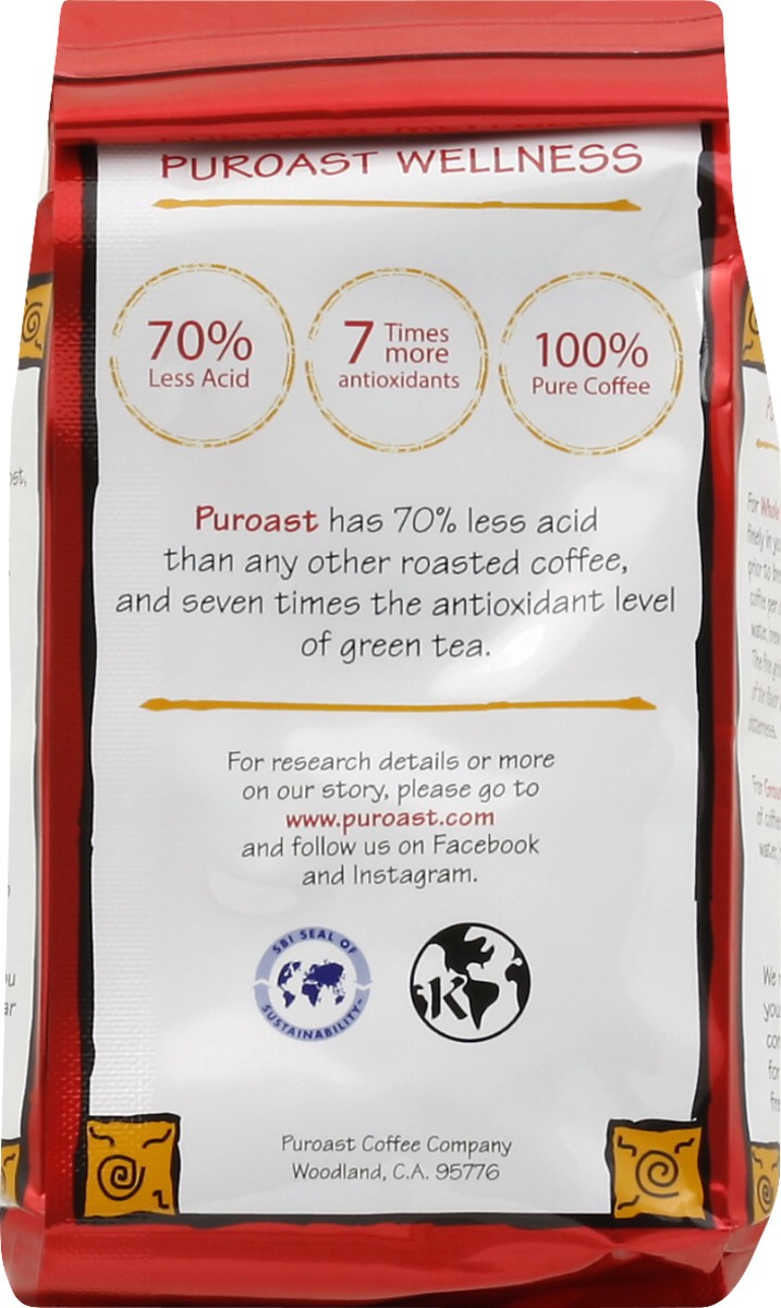 slide 3 of 11, Puroast Ground Dark Roast Low Acid Dark French Roast Coffee 12 oz, 12 oz