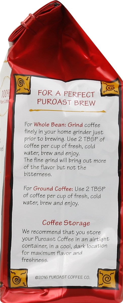 slide 11 of 11, Puroast Ground Dark Roast Low Acid Dark French Roast Coffee 12 oz, 12 oz