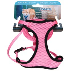 Comfort Soft Adjustable Cat Harness with 6' Leash, Pink Bright, X-Small