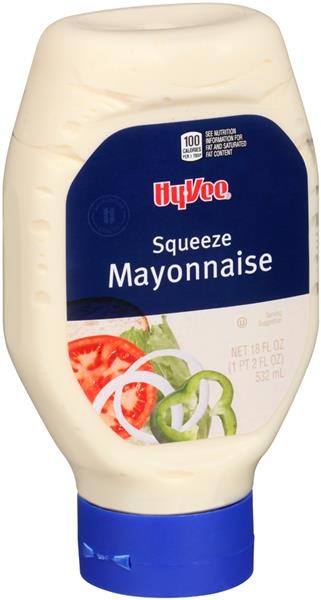 slide 1 of 1, Hy-vee Squeeze Mayonnaise, 18 fl oz