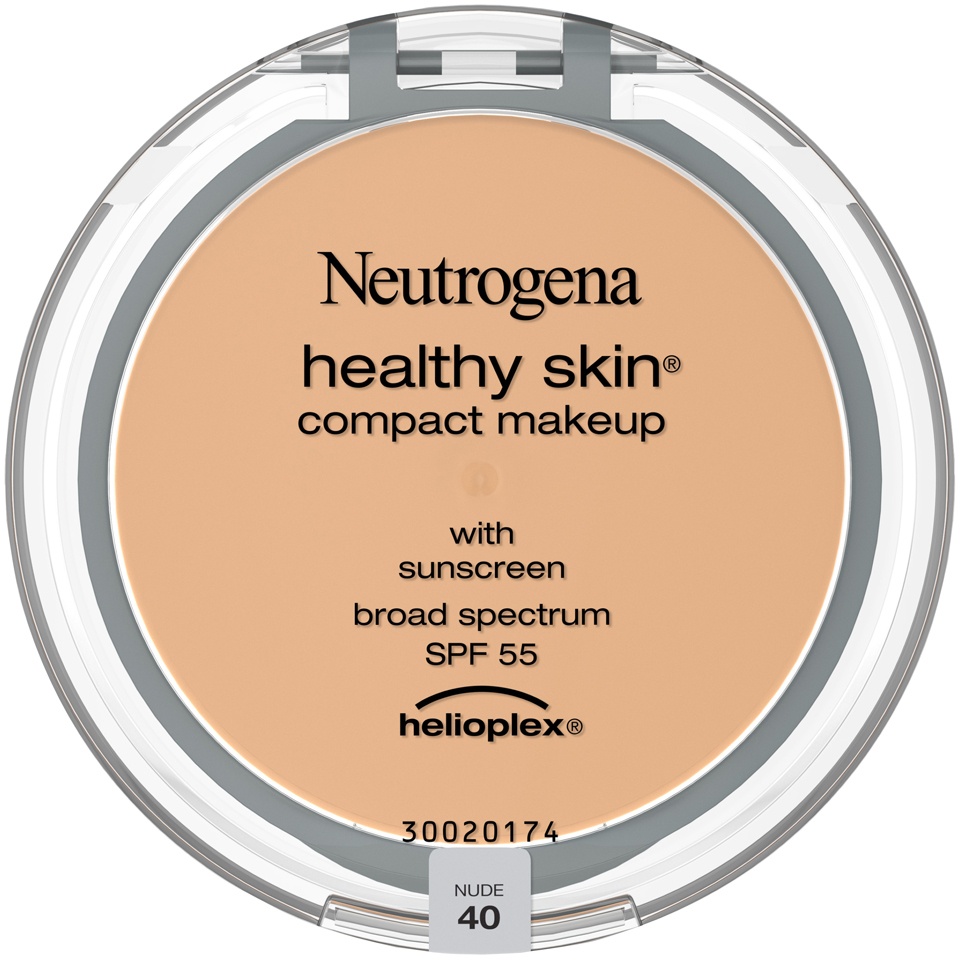 slide 1 of 8, Neutrogena Healthy Skin Compact Makeup with SPF 55 - Nude 40 - 0.35oz, 1 ct