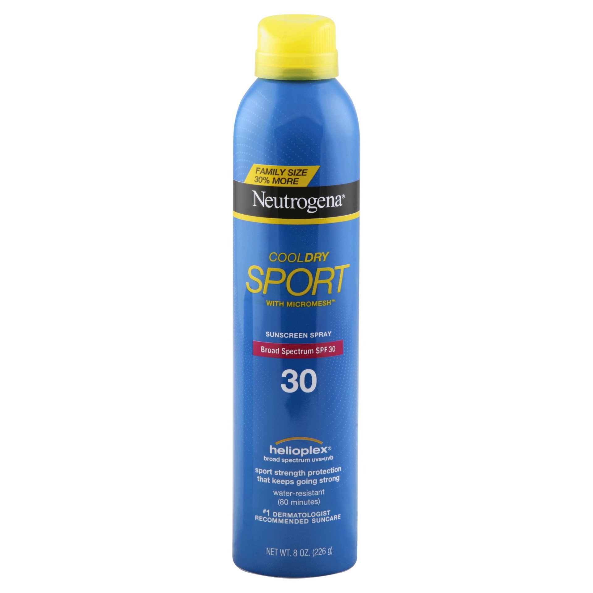 slide 1 of 6, Neutrogena Cool Dry Sport Spray - SPF 30, 8 oz