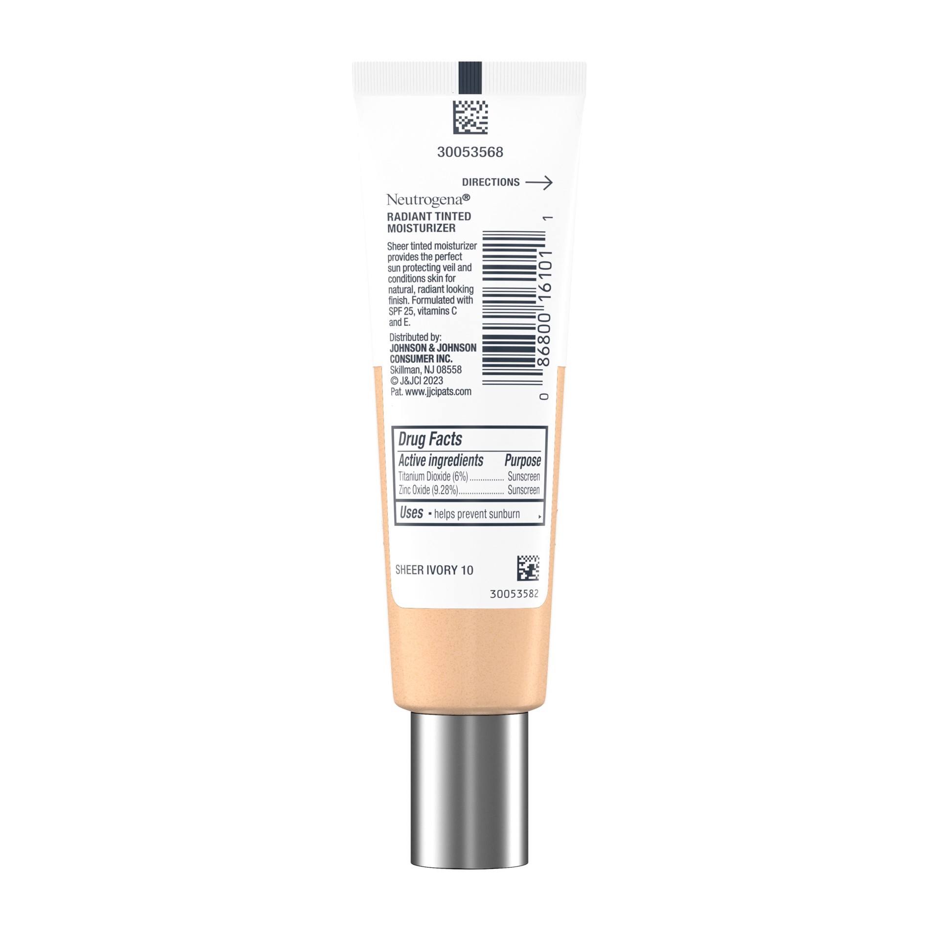 slide 4 of 11, Neutrogena Healthy Skin Radiant Tinted Moisturizer Broad Spectrum SPF 30, Sheer Ivory 10, 1.1 Fl. Oz, 1.10 fl oz