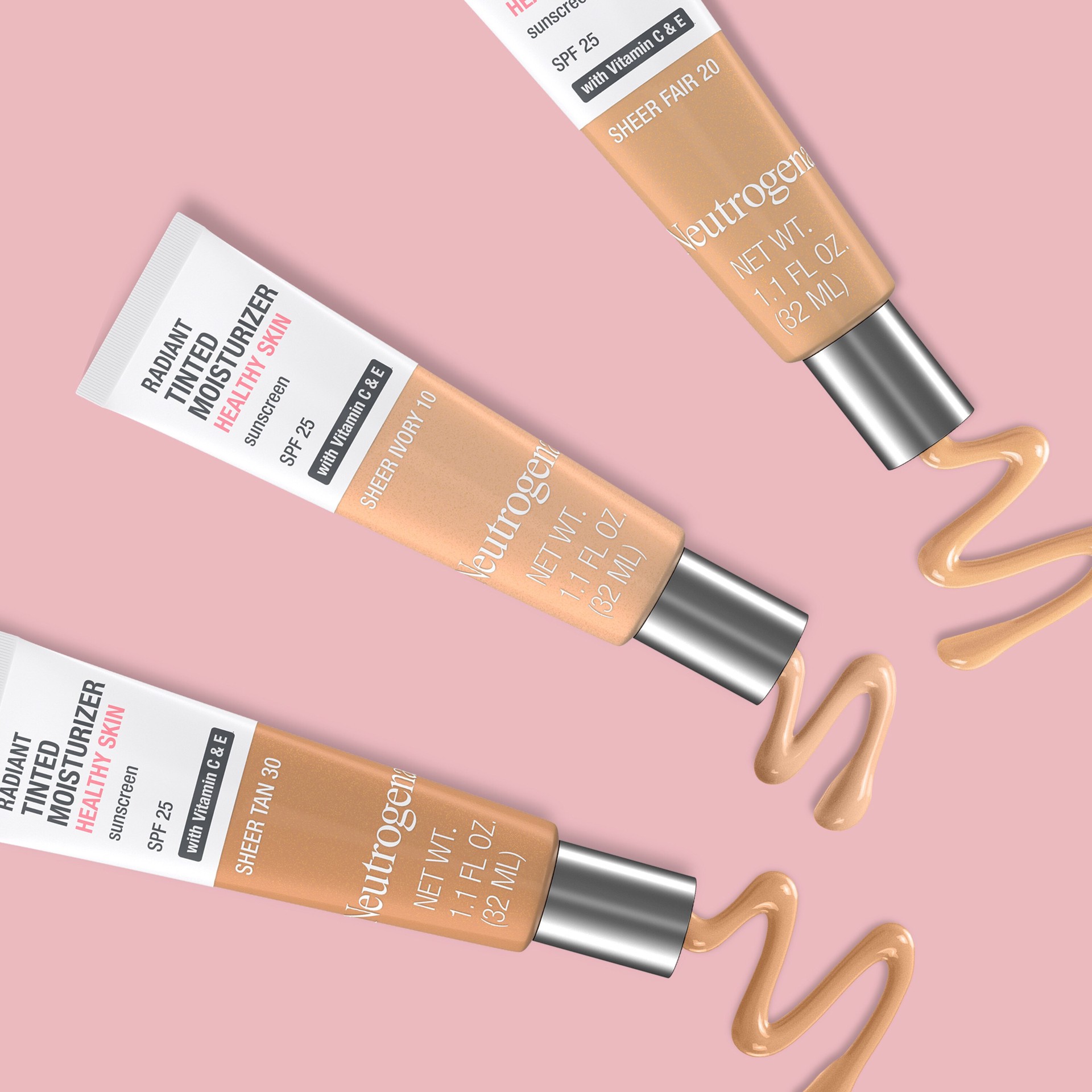 slide 3 of 11, Neutrogena Healthy Skin Radiant Tinted Moisturizer Broad Spectrum SPF 30, Sheer Ivory 10, 1.1 Fl. Oz, 1.10 fl oz