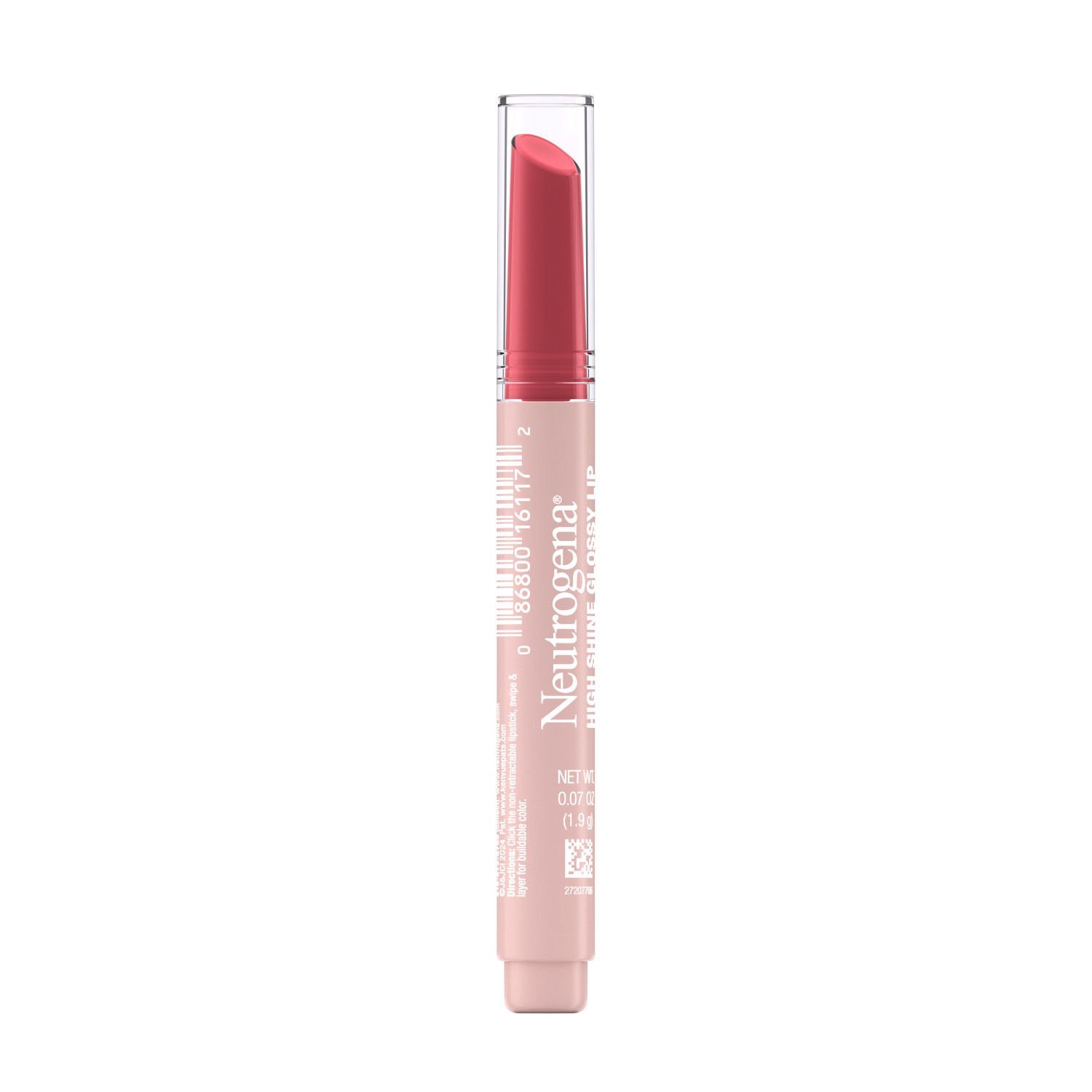 slide 3 of 6, Neutrogena High Shine Glossy Lip, Blushing Berry, 0.07 Oz, 0.1 oz