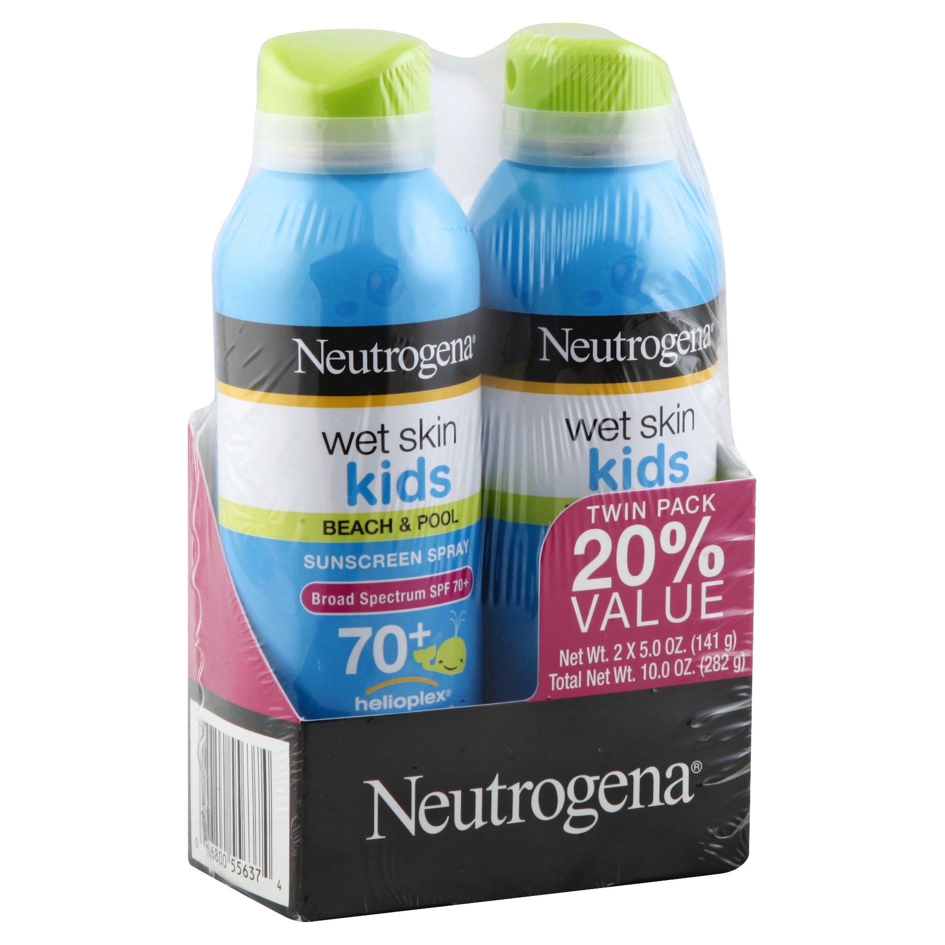 slide 1 of 8, Neutrogena Kids Oil Free Water Resistant Sunscreen Spray Pack - SPF, 70 x 10 oz