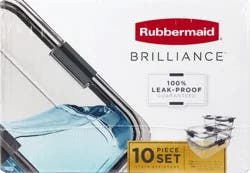 Rubbermaid Brilliance Glass Food Storage Set -10 pc