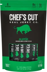 Chef's Cut Jalapeno 6 ct 1 oz Sticks Pouch