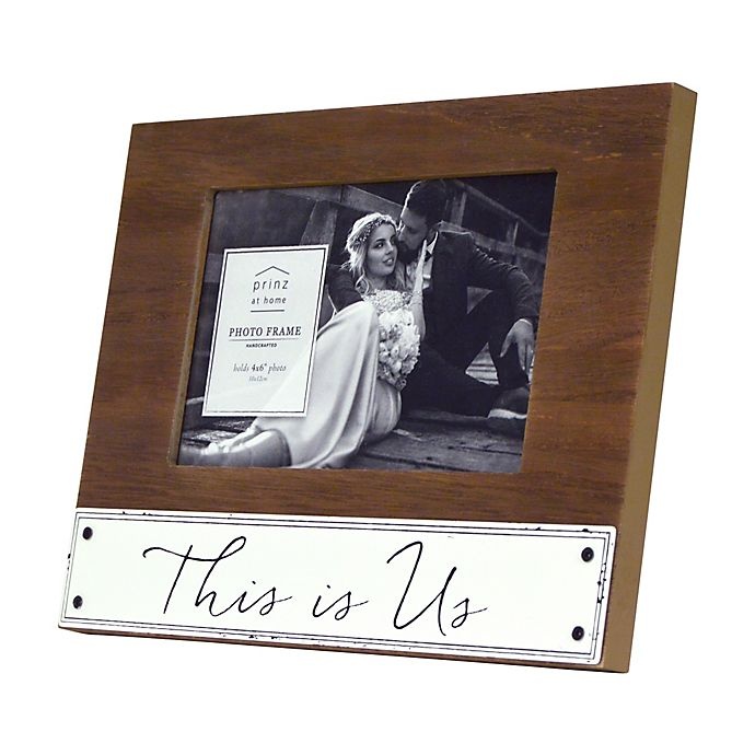 slide 4 of 4, Prinz This Is Us" Picture Frame - Brown", 6 in x 8 in