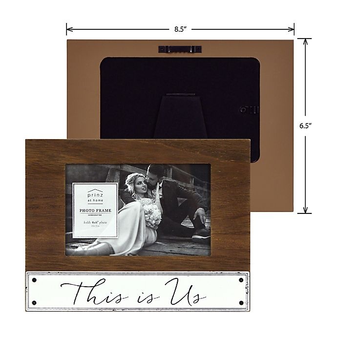 slide 3 of 4, Prinz This Is Us" Picture Frame - Brown", 6 in x 8 in