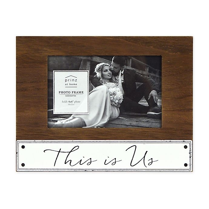 slide 1 of 4, Prinz This Is Us" Picture Frame - Brown", 6 in x 8 in