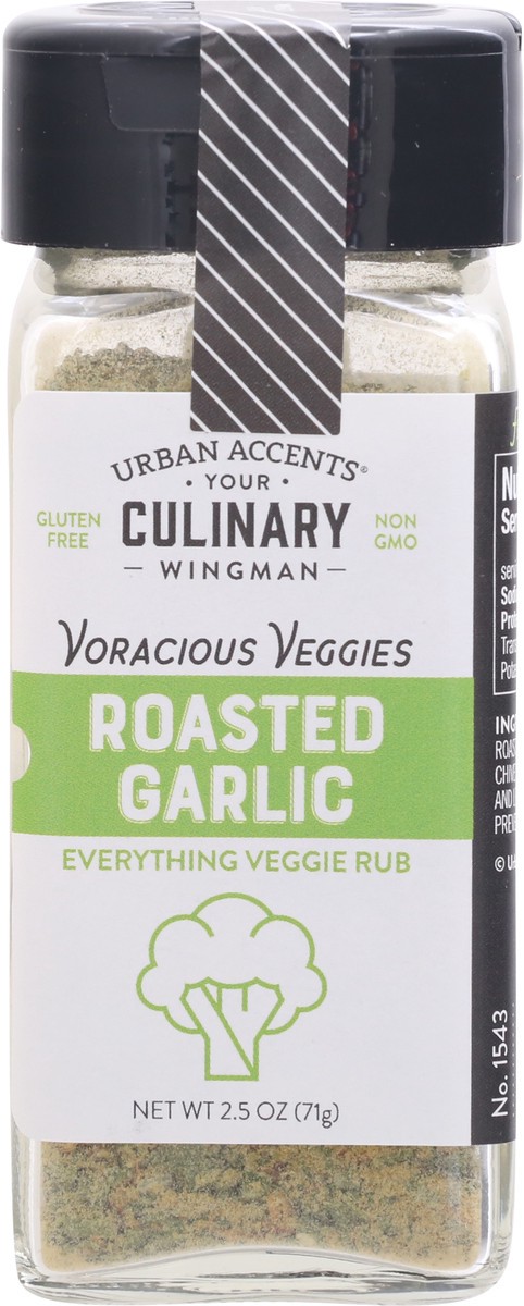 slide 1 of 9, Urban Accents Ua Roasted Garlic Everything Veg Rub, 2.5 oz