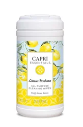Capri Essentials, Ap Cleaning Wipes, Lemon Verbena