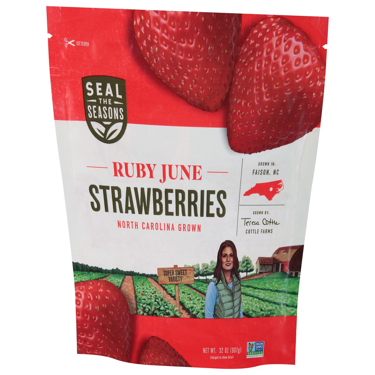 slide 7 of 11, Seal the Seasons Local North Carolina Frozen Strawberries, 32 oz