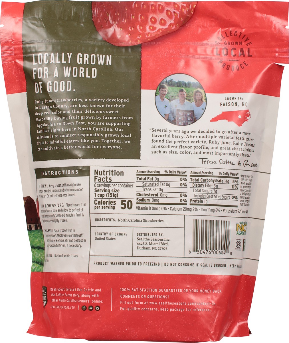 slide 6 of 11, Seal the Seasons Local North Carolina Frozen Strawberries, 32 oz