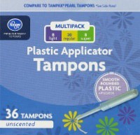 slide 1 of 1, Kroger Plastic Tampons, 36 ct