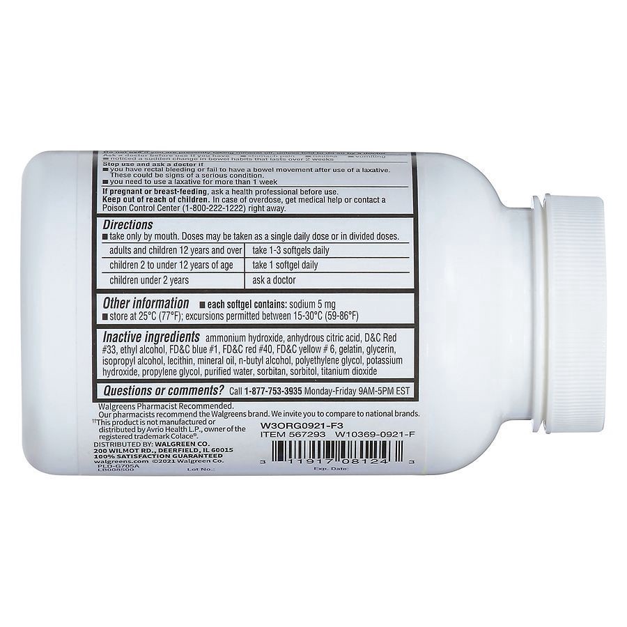 slide 3 of 5, Walgreens Stool Softener Softgels, 400 ct