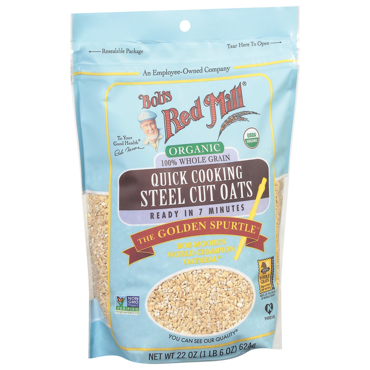 slide 2 of 9, Bob's Red Mill Bobs Red Mill Steel Cut Oats Organic Quick Cooking - 22 Oz, 22 oz