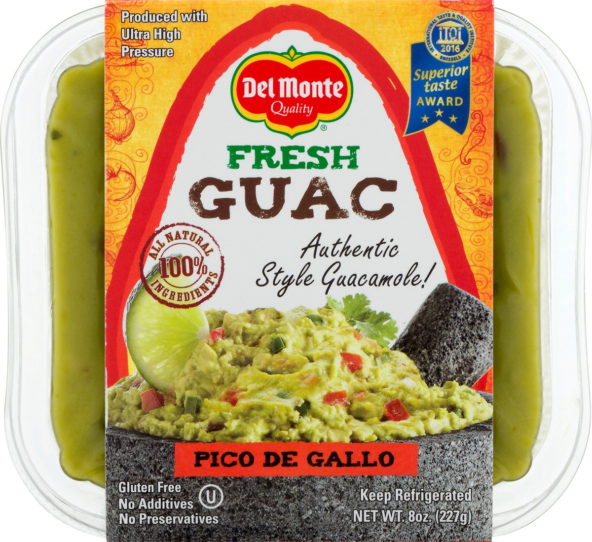 slide 9 of 12, Del Monte Fresh Guac Pico De Gallo Guacamole 8 oz, 8 oz