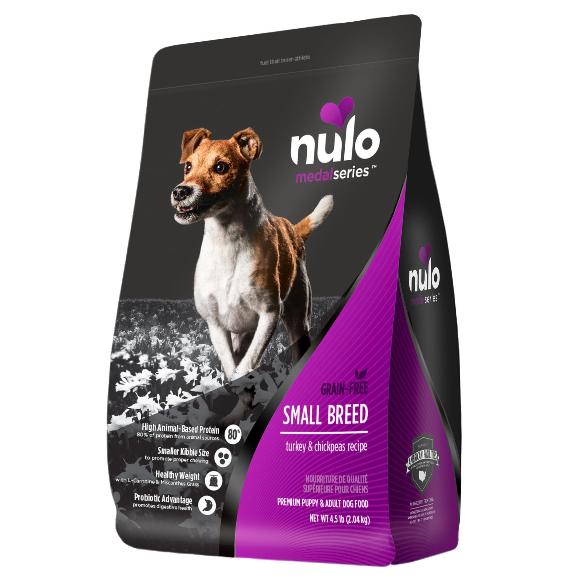 slide 1 of 1, Nulo MedalSeries Small Breed Adult Dry Dog Food - Turkey, 4.5 lb