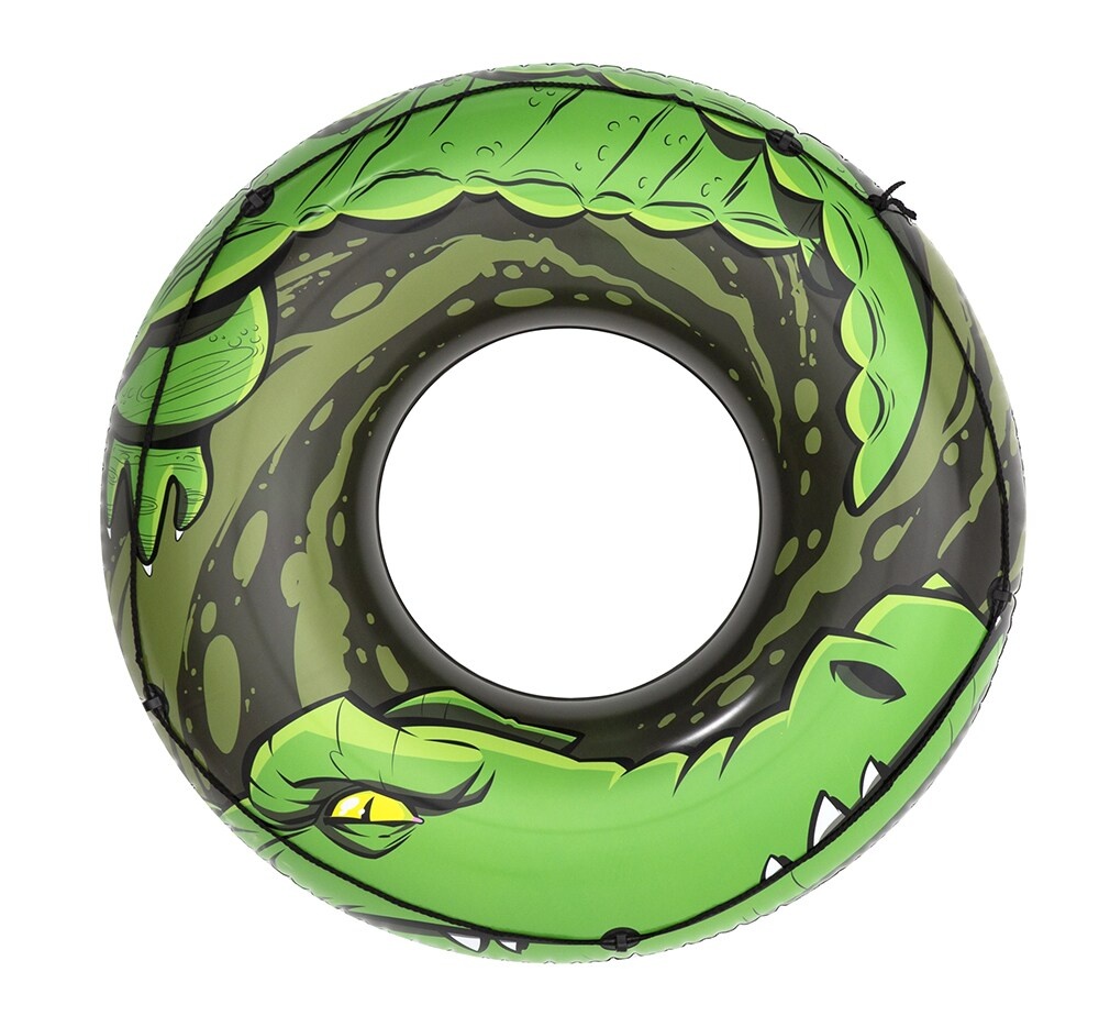 slide 1 of 1, H2Ogo! River Gator Swim Ring - Green, 1 oz