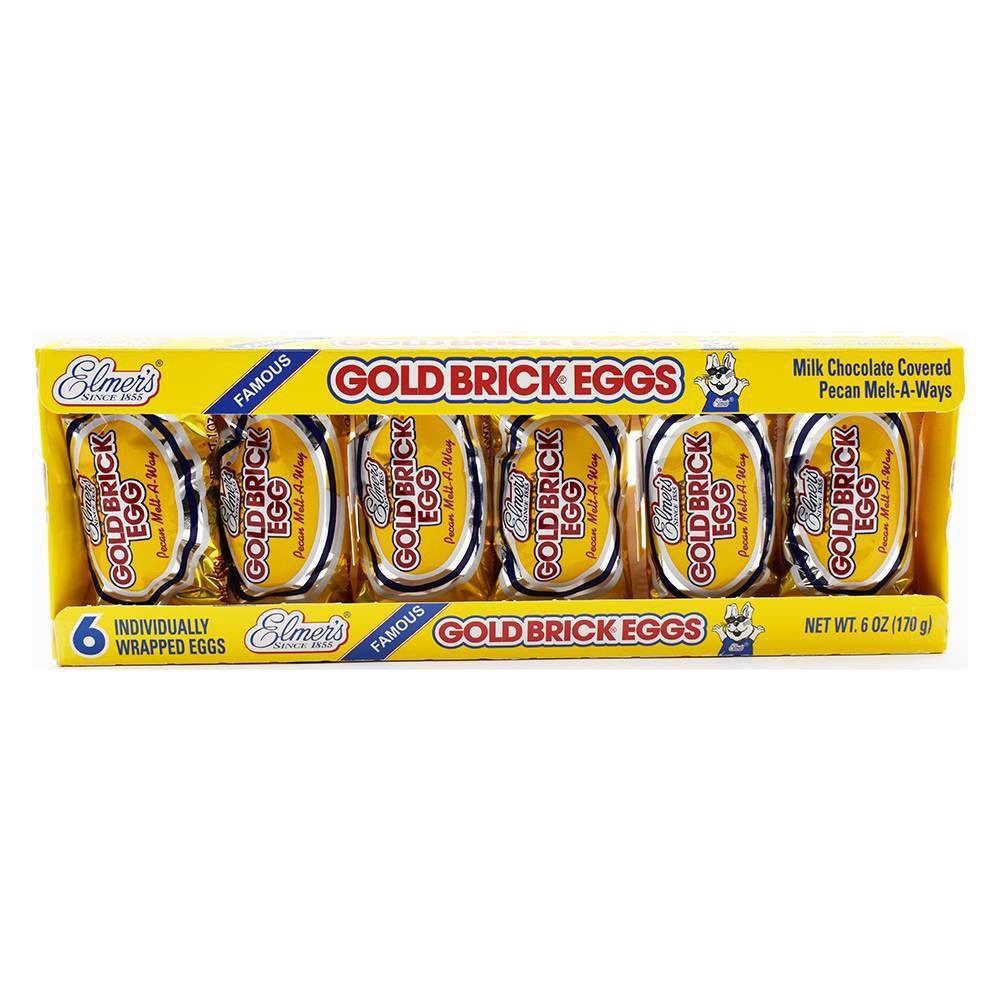 slide 1 of 4, Elmer Chocolate Gold Brick Easter Eggs, 6 ct; 6 oz