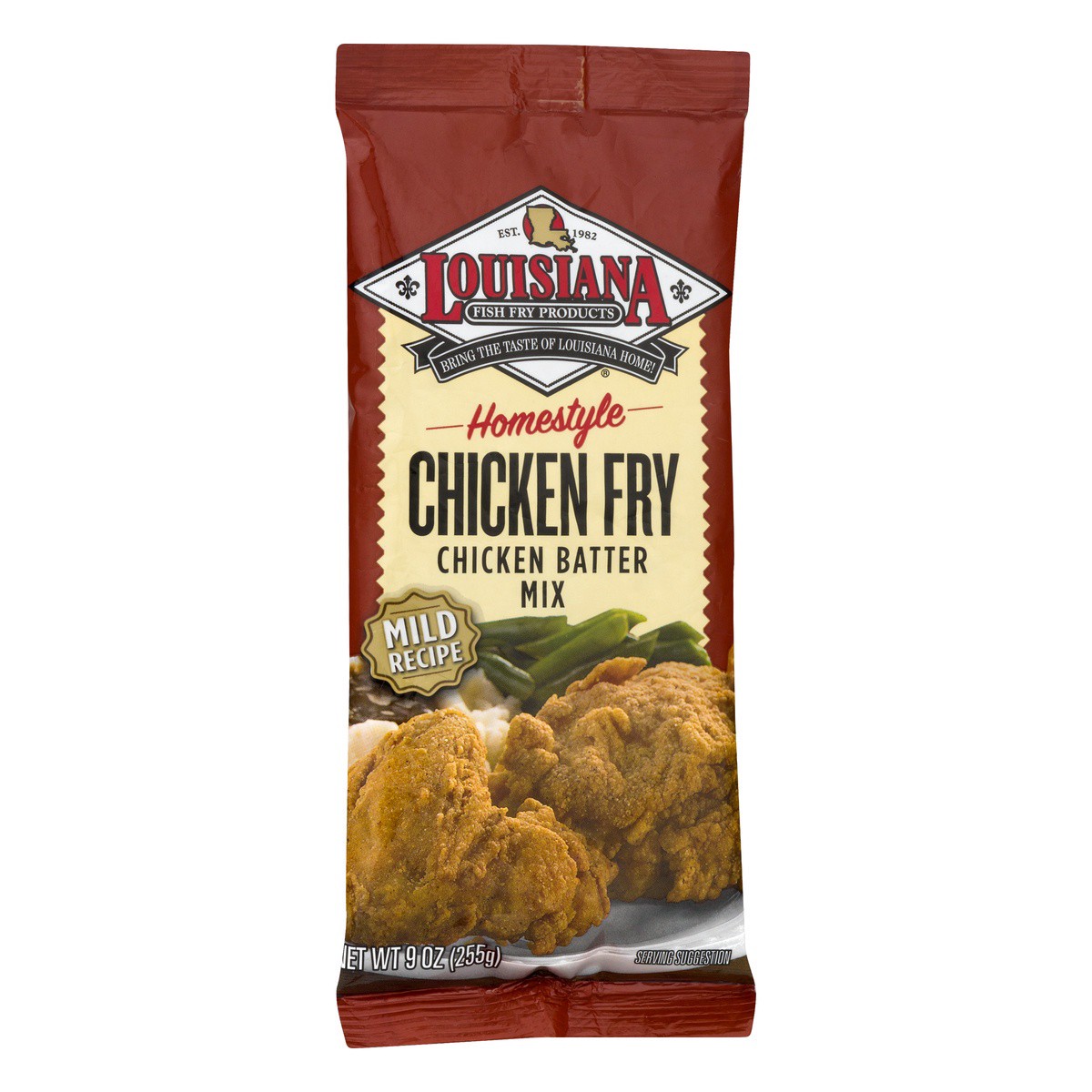 slide 2 of 9, Louisiana Fish Fry Products Mild Homestyle Chicken Fry Chicken Breading Mix  9 oz, 9 oz