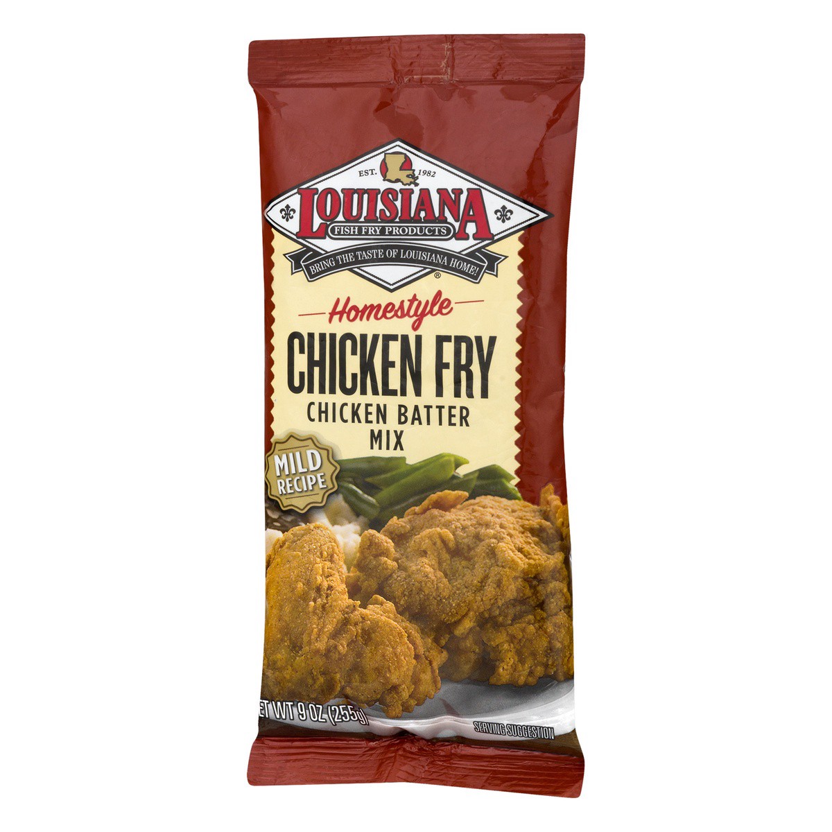 slide 3 of 9, Louisiana Fish Fry Products Mild Homestyle Chicken Fry Chicken Breading Mix  9 oz, 9 oz