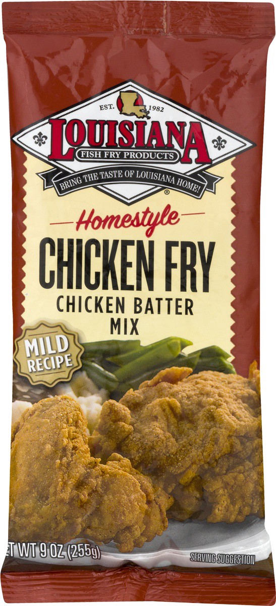 slide 6 of 9, Louisiana Fish Fry Products Mild Homestyle Chicken Fry Chicken Breading Mix  9 oz, 9 oz