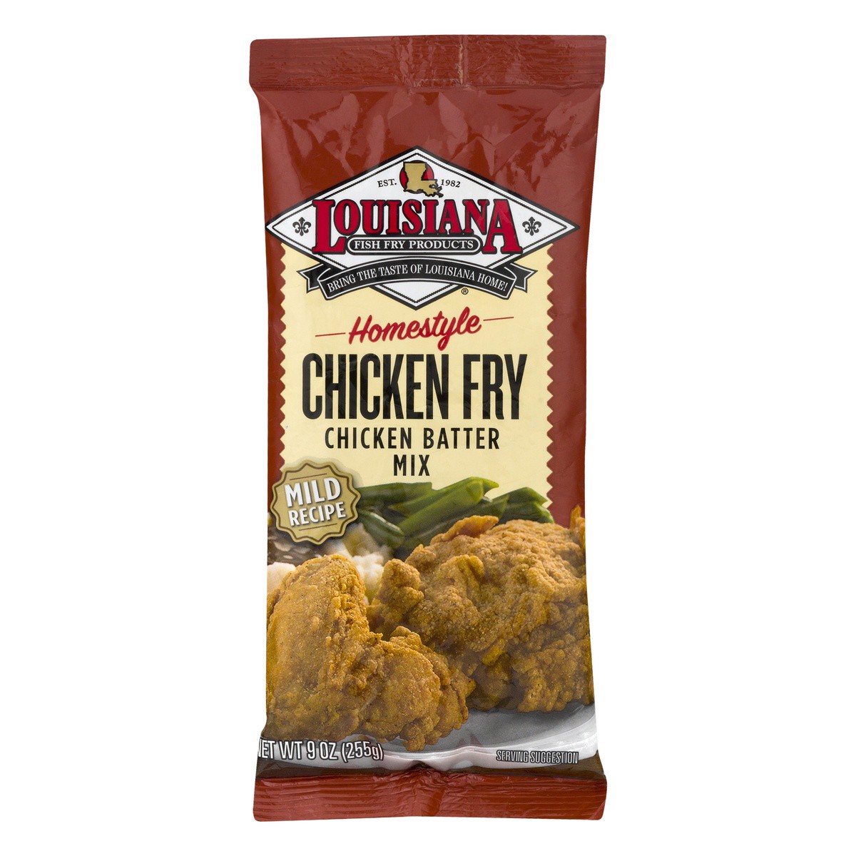 slide 1 of 9, Louisiana Fish Fry Products Mild Homestyle Chicken Fry Chicken Breading Mix  9 oz, 9 oz