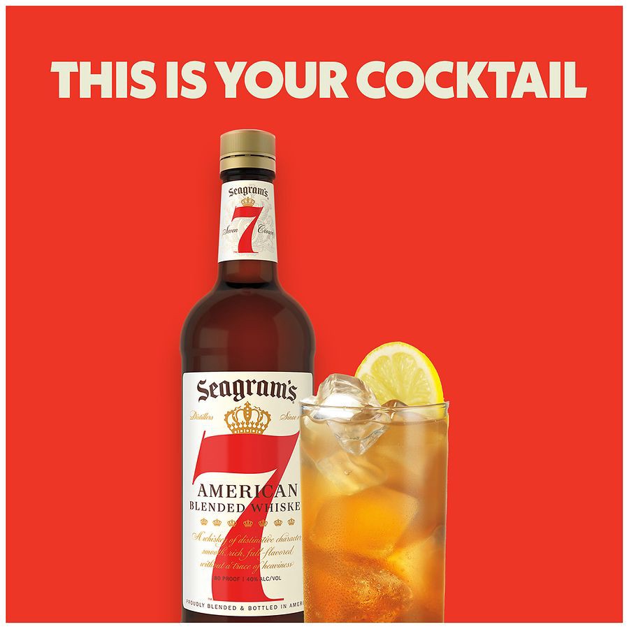 slide 4 of 5, The 7 Crown Distilling Company Seagram's 7 Crown American Blended Whiskey, 1.75 liter