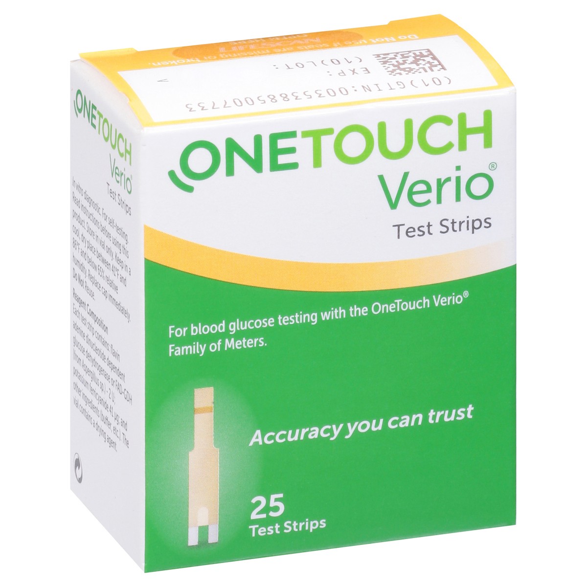 slide 7 of 9, OneTouch OTV Strip 25 US (LED), 25 ct