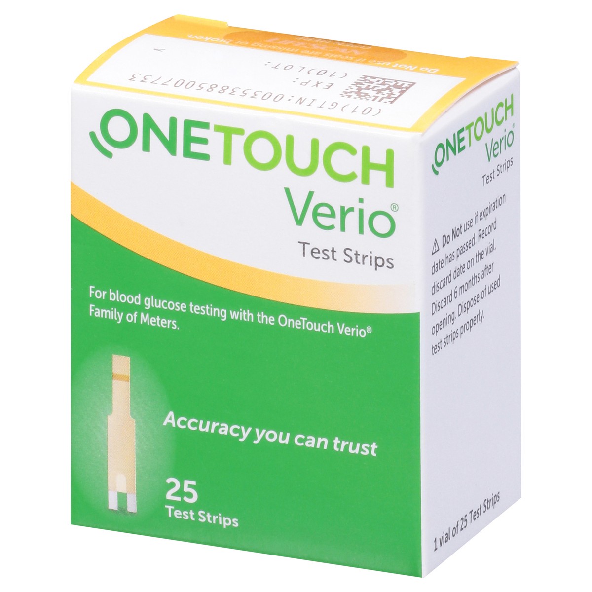 slide 6 of 9, OneTouch OTV Strip 25 US (LED), 25 ct