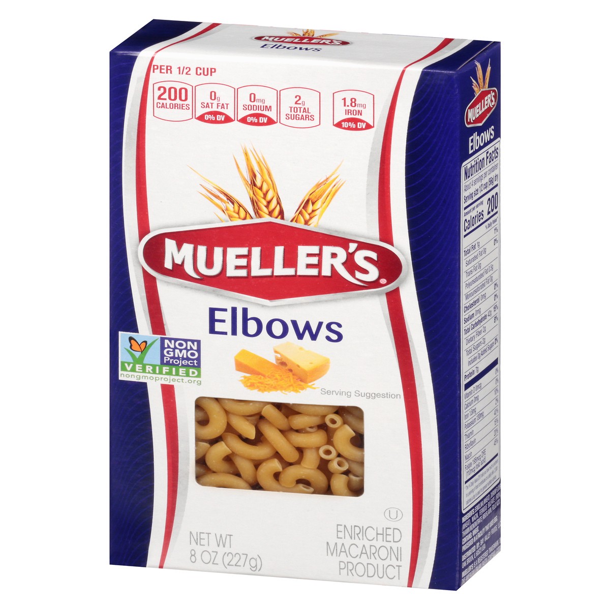 slide 4 of 9, Mueller's Elbows 8 oz, 8 oz