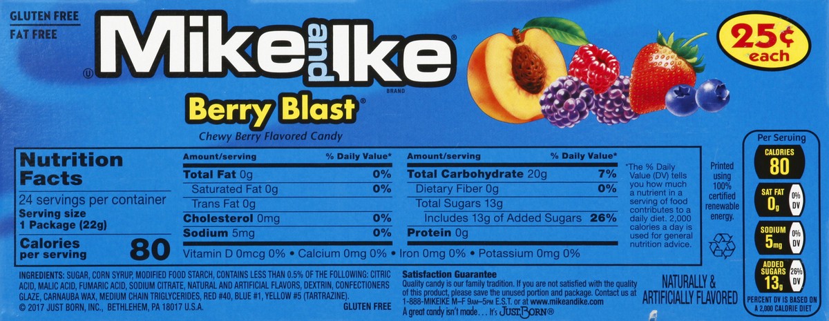 slide 10 of 13, MIKE AND IKE Berry Blast Candy 24 ea, 24 ct