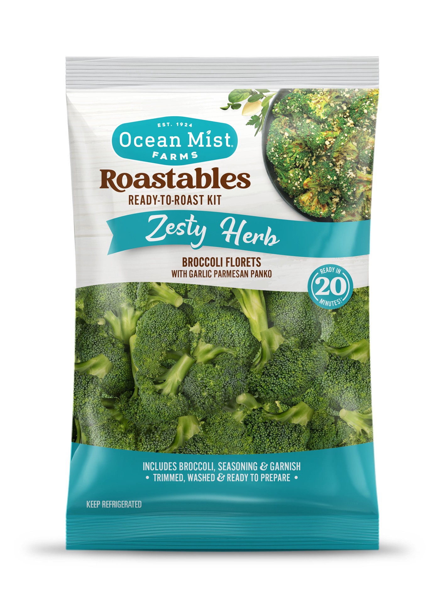 slide 1 of 1, Ocean Mist Farms Roastables - Broccoli Zesty Herb, 12.9 oz
