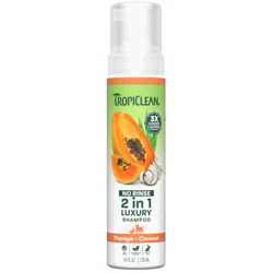 TropiClean Papaya & Coconut Waterless Shampoo 7.4 oz