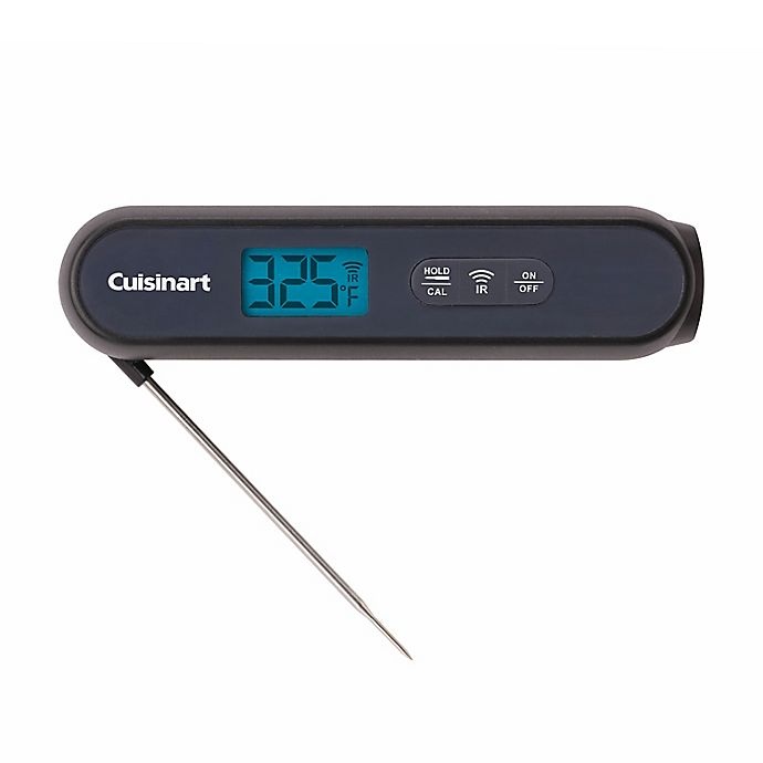 slide 1 of 8, Cuisinart 2-in-1 Infrared and GrillingOutdoor Cooking Thermometer - Black, 1 ct