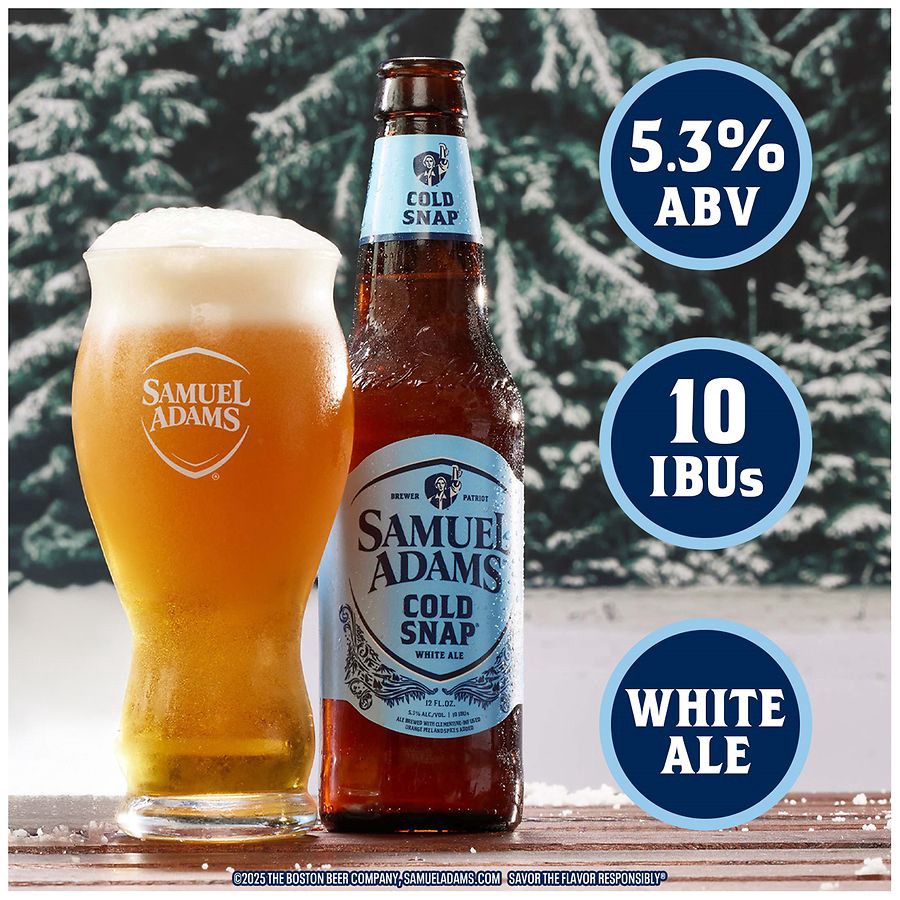 slide 3 of 5, Samuel Adams Seasonal Summer Ale Citrus Beer 6 - 12 fl oz Bottles, 6 ct; 12 oz
