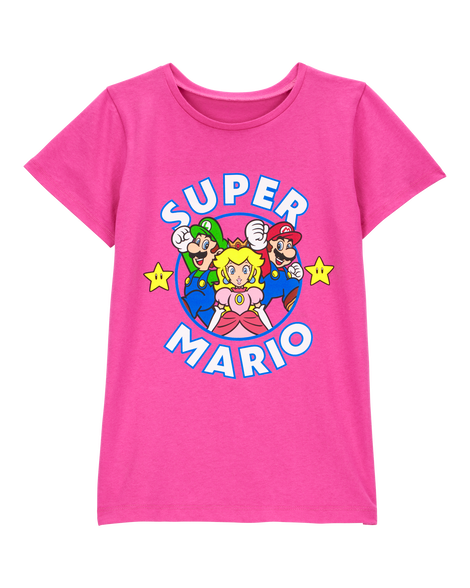 slide 1 of 2, Carter's Kid Super Mario Tee Pink 5, 1 ct