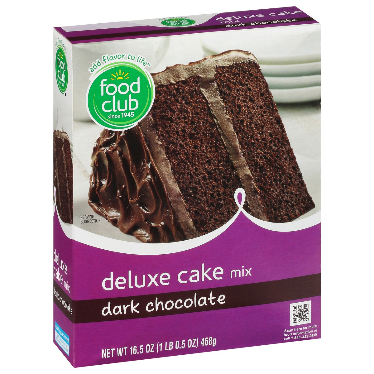 slide 2 of 11, Food Club Dark Chocolate Deluxe Cake Mix, 16.5 oz