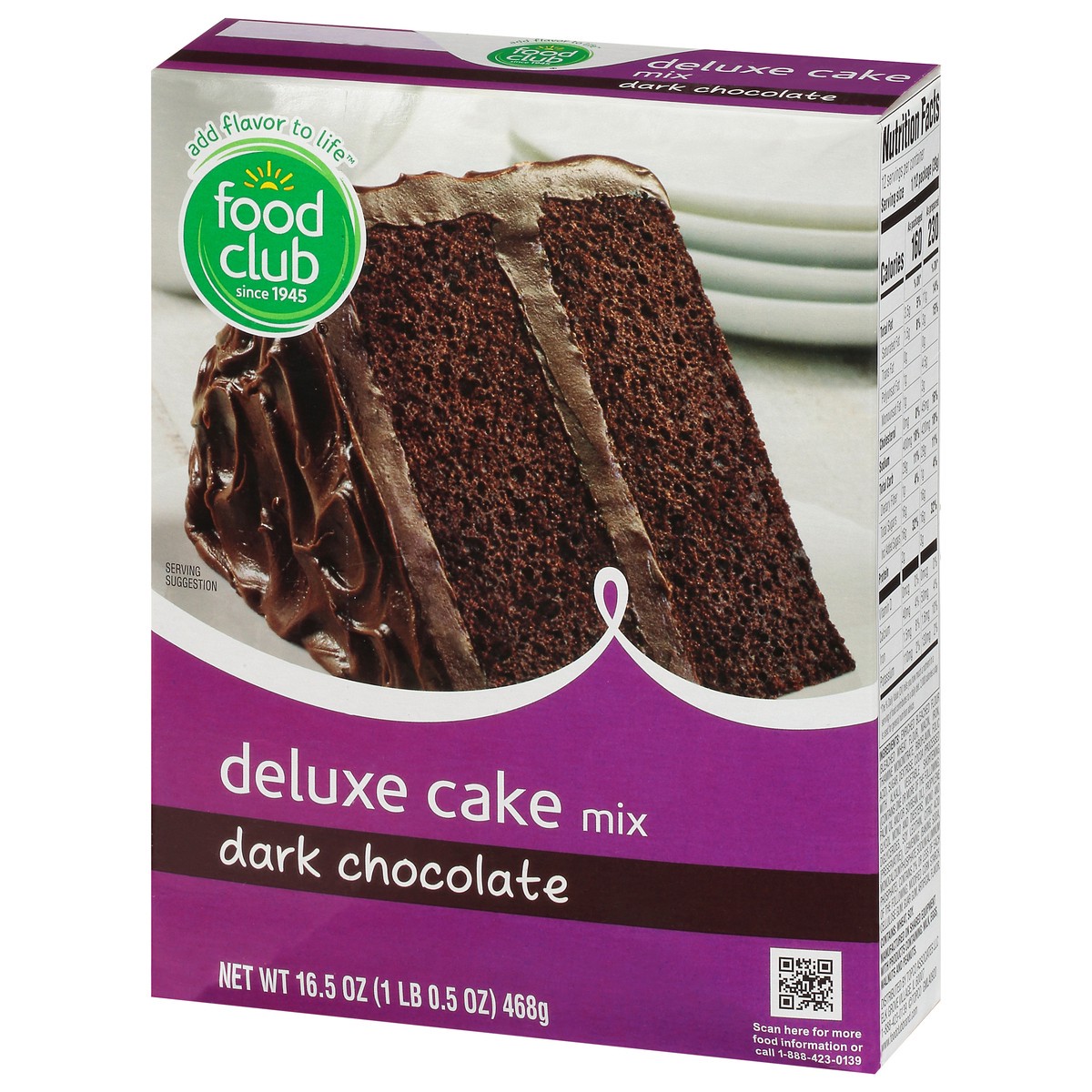 slide 8 of 11, Food Club Dark Chocolate Deluxe Cake Mix, 16.5 oz