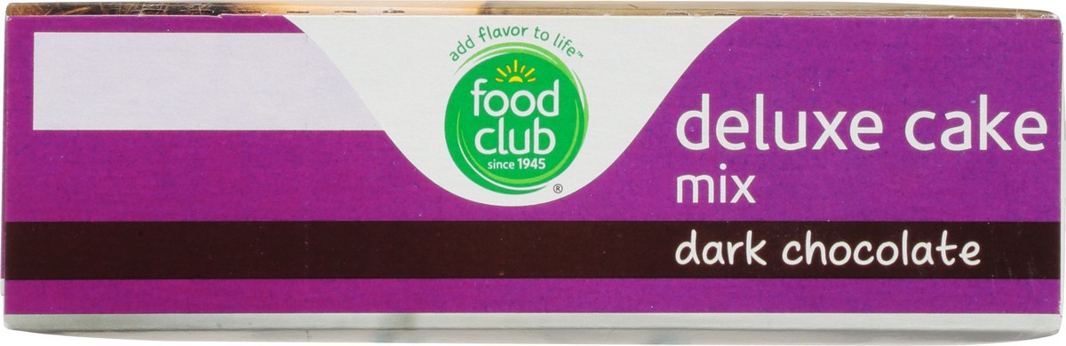 slide 9 of 11, Food Club Dark Chocolate Deluxe Cake Mix, 16.5 oz