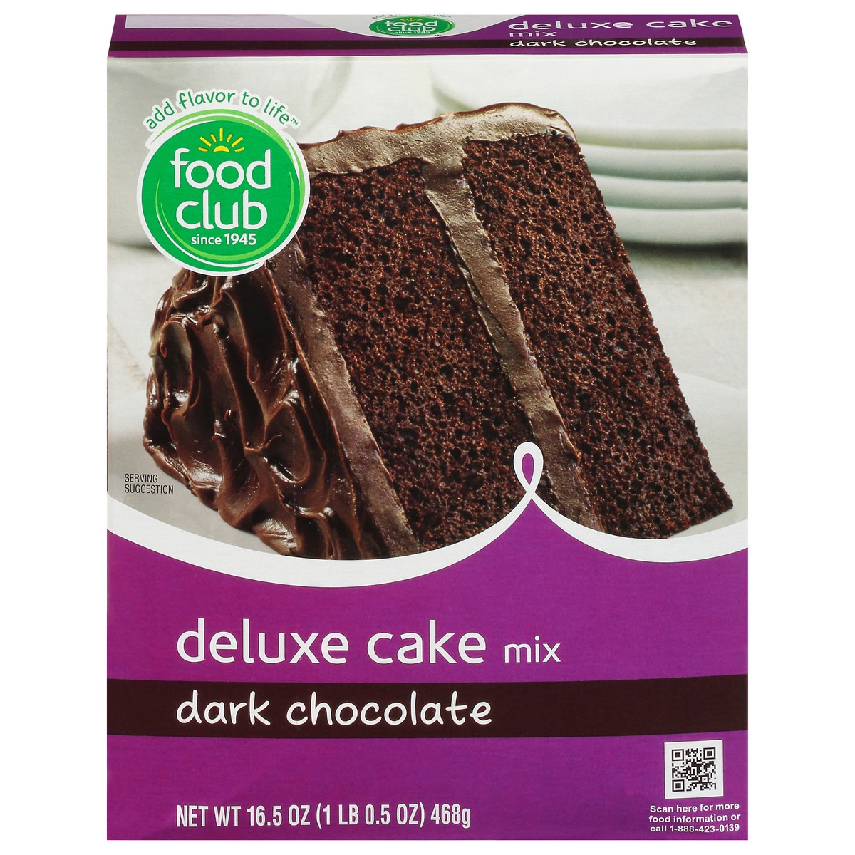 slide 1 of 11, Food Club Dark Chocolate Deluxe Cake Mix, 16.5 oz