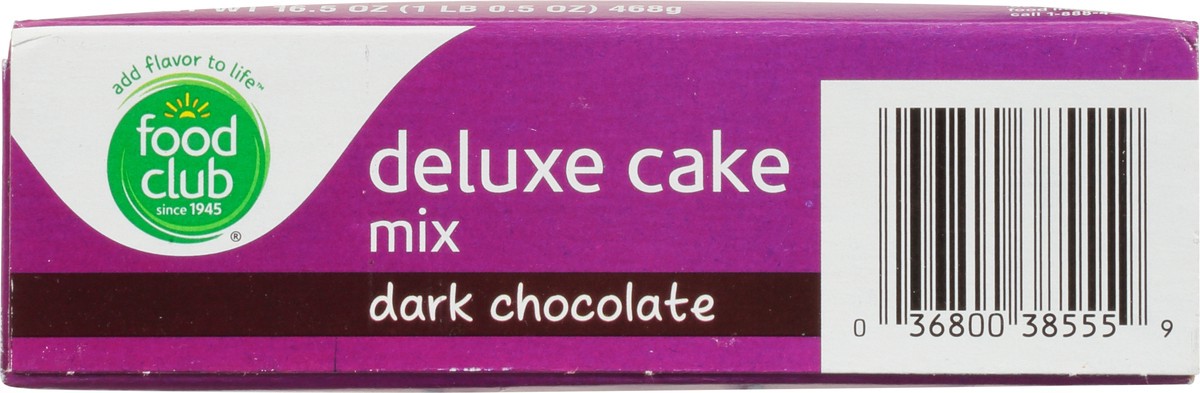 slide 4 of 11, Food Club Dark Chocolate Deluxe Cake Mix, 16.5 oz