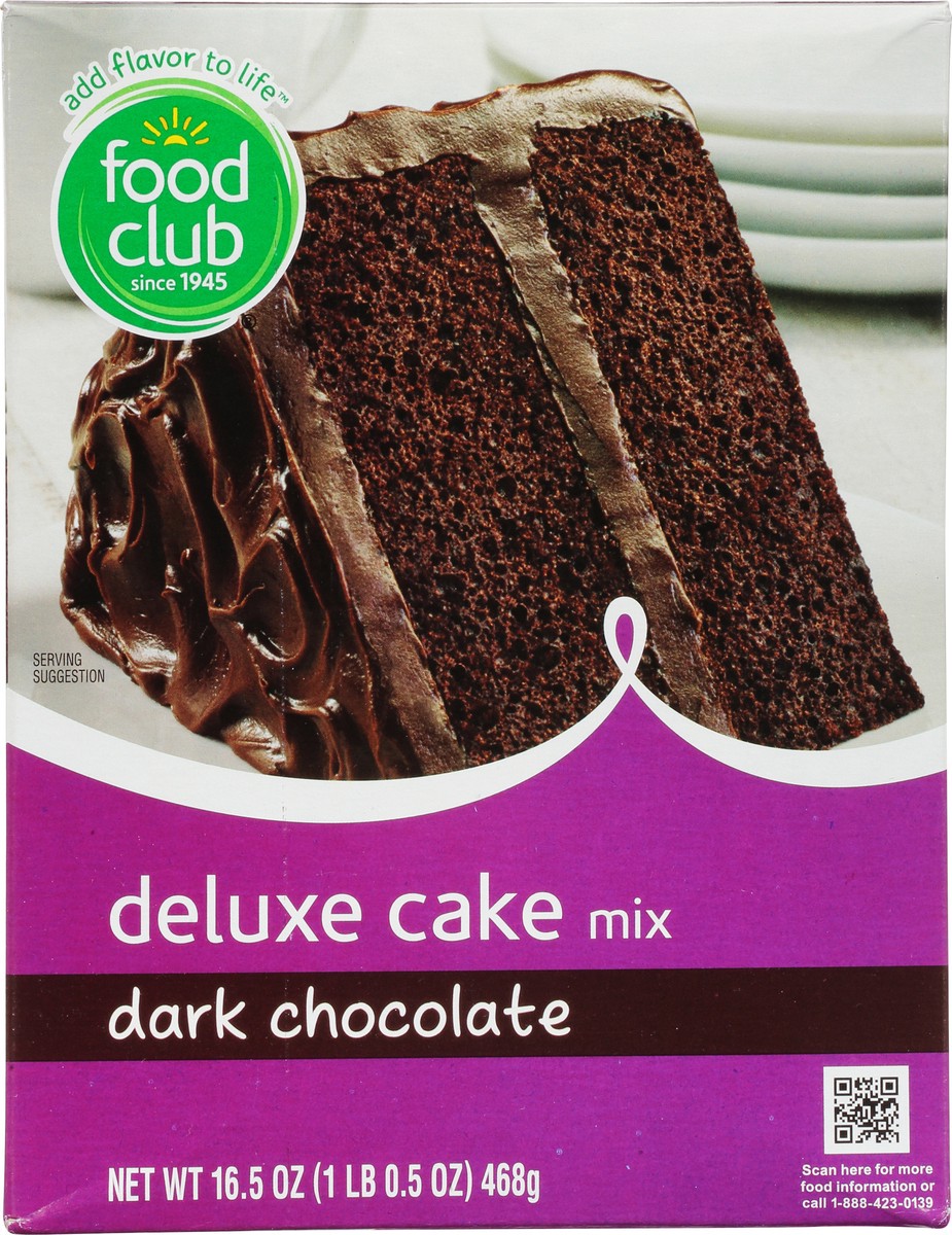 slide 5 of 11, Food Club Dark Chocolate Deluxe Cake Mix, 16.5 oz